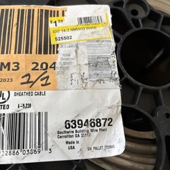 Southwire 63946872 300′ 14/3 NMW/G Ground Romex SIMpull residential indoor