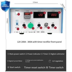 220V 200/300A 12V High Frequency Plating Rectifier for GalvanizingChrome Plating