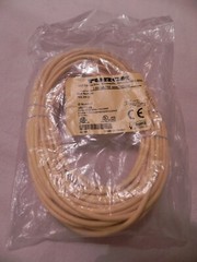 PKW 3M-18 TURCK M8; PICOFAST, FEMALE CONNECTOR, RIGHT ANGLE, NICKEL PLATED BRASS