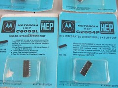 Motorola HEP , Jip Pak, Archer IC Lot, Vintage Chip