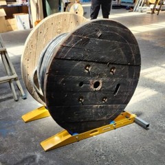 Adjustable Cable Drum Dispenser 1 Tonne Ramp Entry, Reel Stand Roller