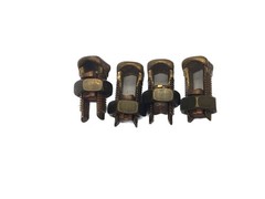 NOS LOT of 4 Burndy #6-#2 AWG Run/Tap Split Bolt Connectors 14-2T KS23 DB 16-35