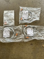 EVW025, DOUBLE-ENDED PATCHCORD, VDOGH040SCS0002T04STGH040SCS (lot Of 3) + EBC114