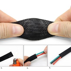 1m Expandable Braided Cable Sleeving 3~16mm Auto Wiring Harness Tidy Sheathing