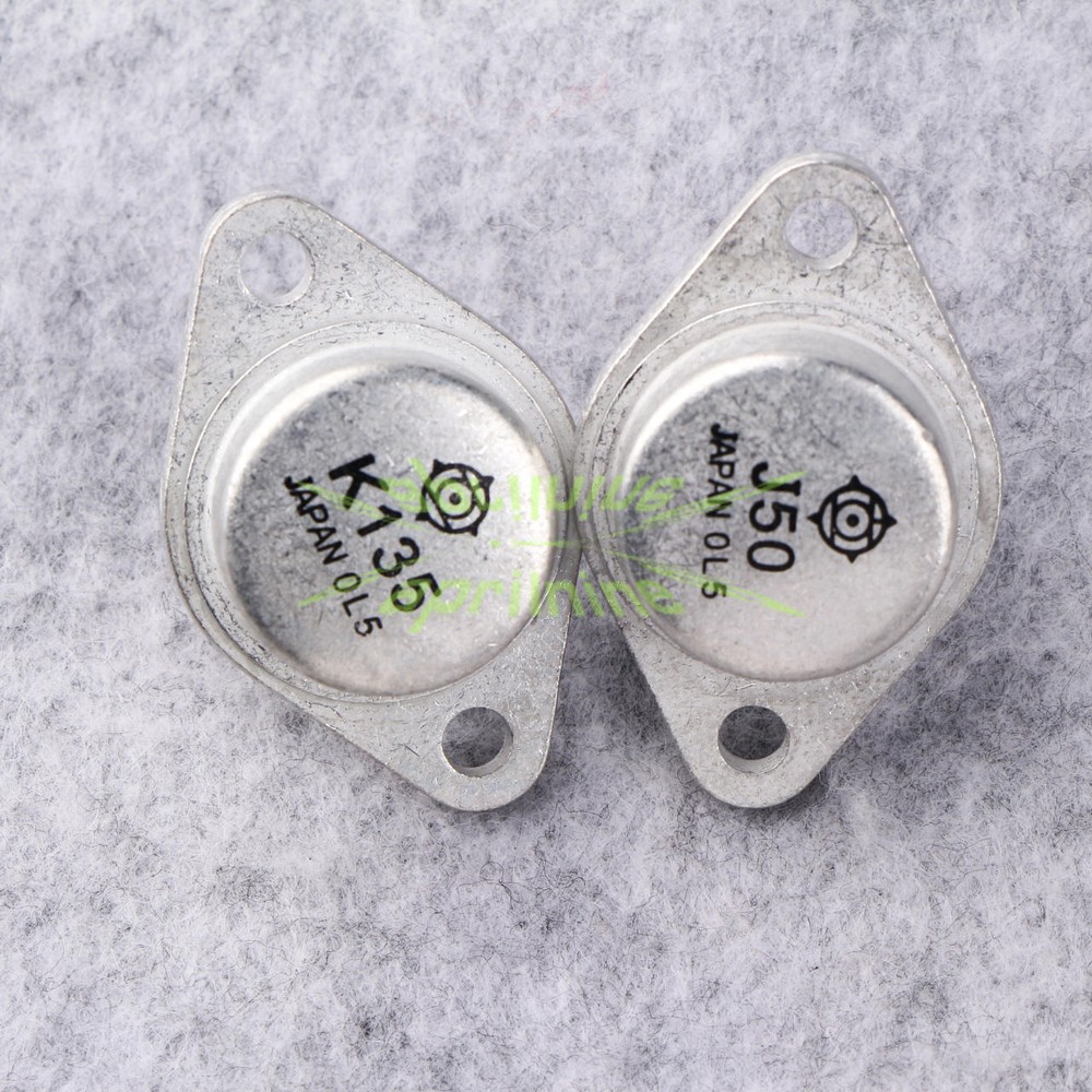 1pairs HITACHI Transistor TO-3 2SJ50+2SK135 J50+K135