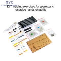 LED Music Spectrum Kit Voice Control Dynamic Dot Matrix Spectrum Screen DIY 5V