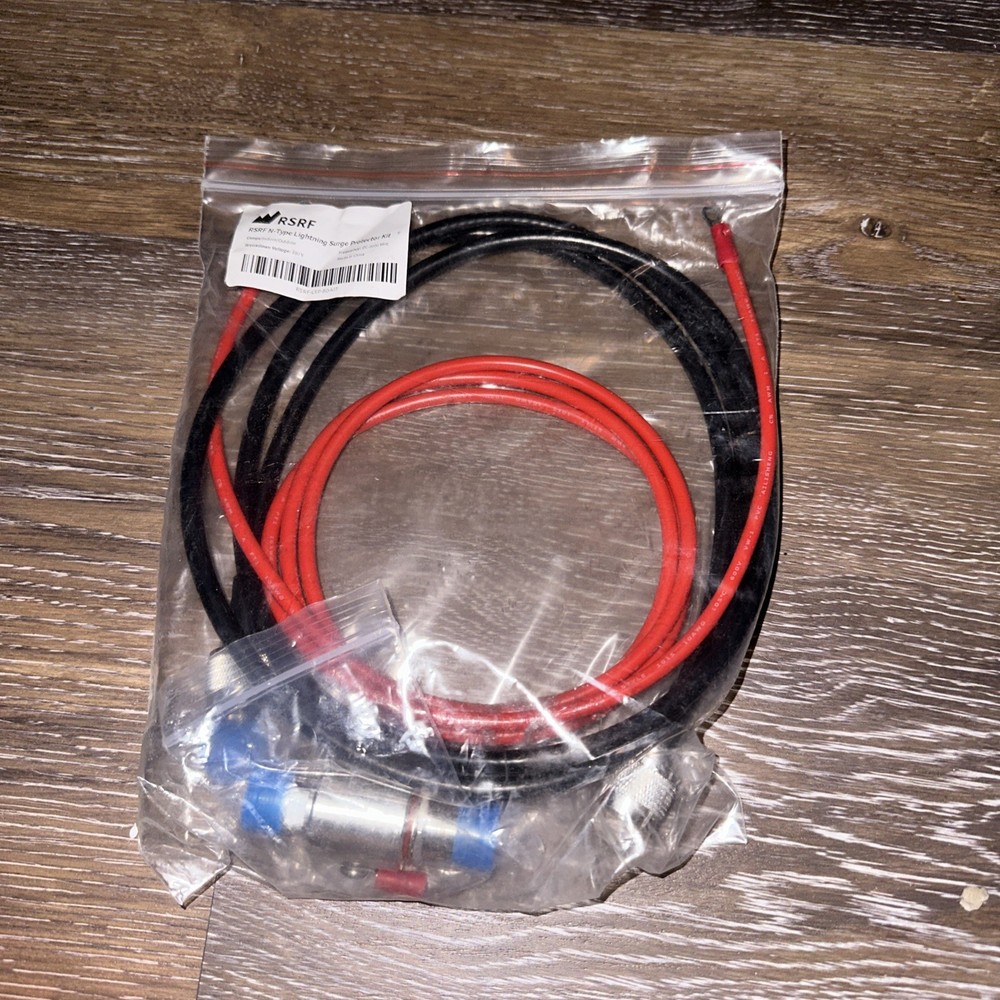 RSRF N-Type Lightning Surge Protector Kit NIP New! Indoor/Outdoor DC-3000 MHz