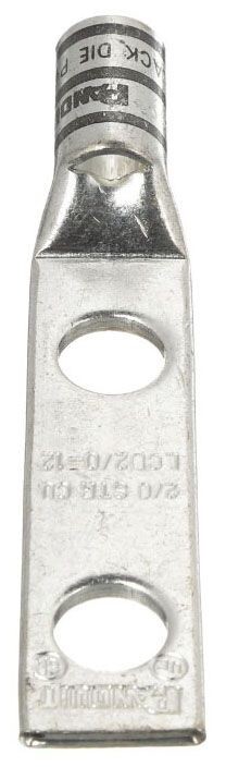 Panduit LCD2/0-12-X, 2/0 AWG Copper, 1/2″ Stud, Compression Cable Lug, 1 pc
