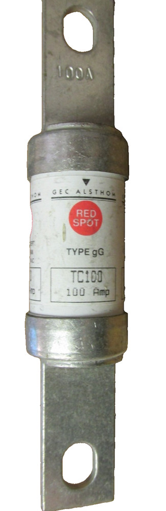 NEW GEC ALSTHOM TC100 RED SPOT FUSE 100A 660V ,.. LL-02C