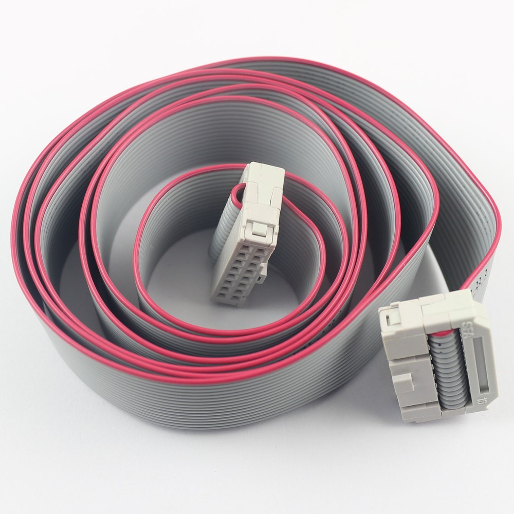 1Pcs 2.54mm Pitch 2×8 Pin 16 Pin 16 Wire Extension IDC Flat Ribbon Cable 100CM