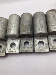 Lot Of 5 Hubbell VCEL-075-H1 1-Hole Compression Lug Terminal 500CU