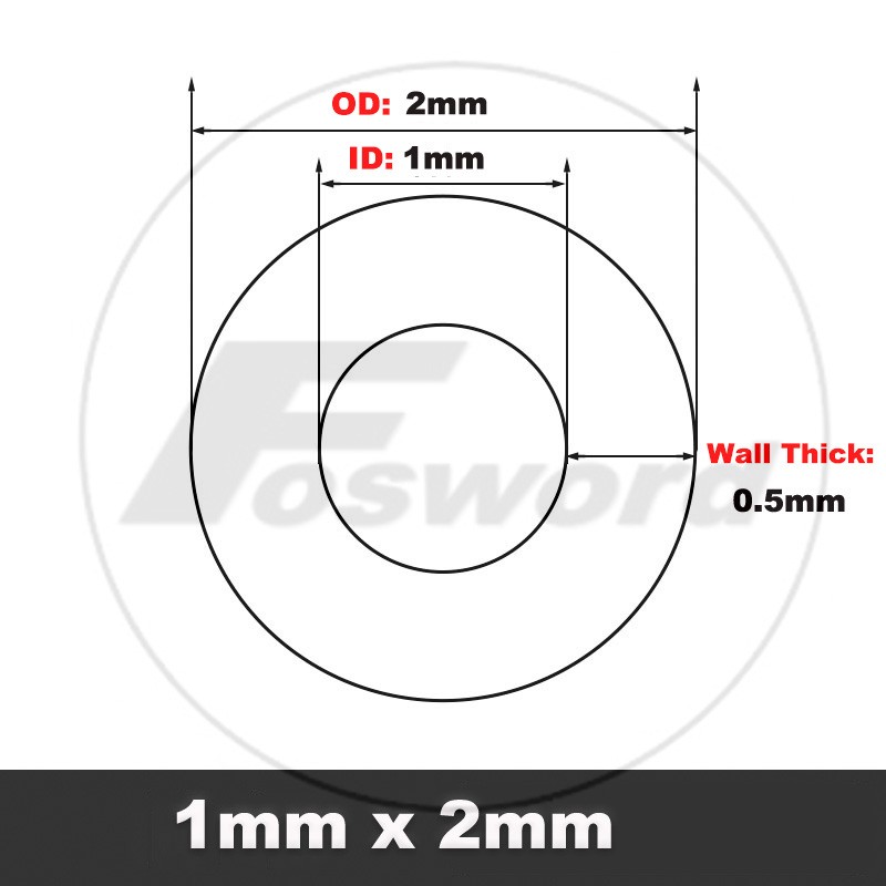 PTFE Tube Tubing Pipe ID 1mm – 14mm OD 2mm-16mm High Temp Resistance Air Hose