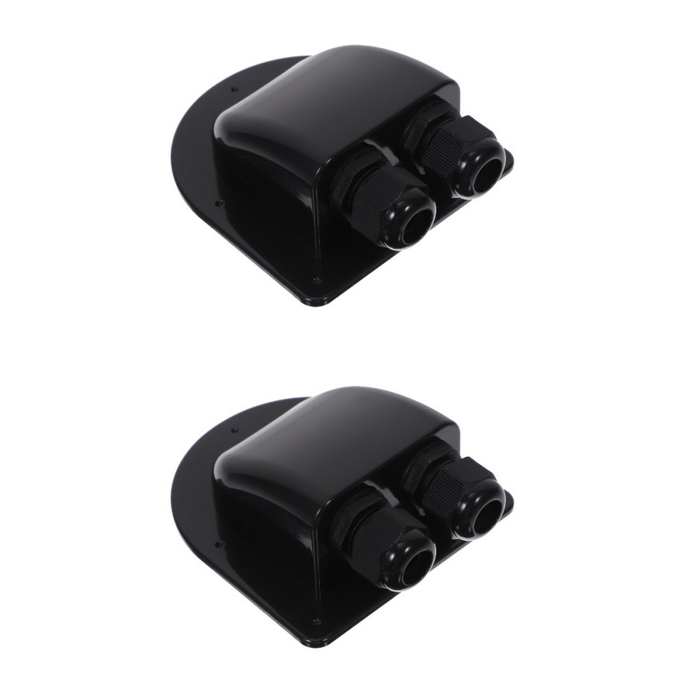 2 Pieces Dual Hole Cable Gland Double Entry Waterproof Pass Through