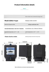Single-phase 220V Residential Electric Meter for Rental Properties—mechanical
