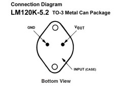 LM120K-5.2 1970’s GOLD TO-3 CASE -5.2V 1.5A Negative Fixed Regulator – USA SHIP