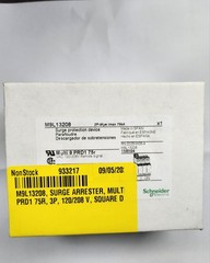 SCHNEIDER ELECTRIC Surge Arrester: Three Phase, 120/208V AC, 3 Poles, 4 Wires