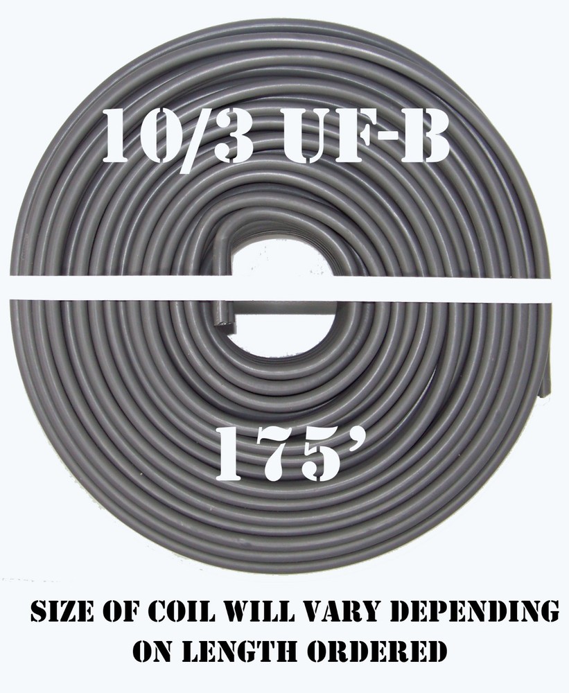 10/3 UF-B x 175′ Southwire Underground Feeder Cable