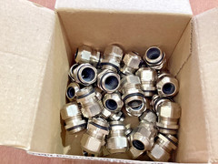Agro 1000.17 Nickel Plated Brass M16 x 1.5 Cable Glands (Box of 37)