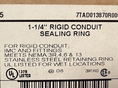 BOX OF 5 Thomas & Betts 1-1/4″ Rigid Conduit Sealing Rings 5305