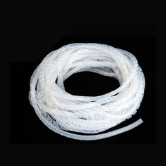 Silicone Spiral Wrap Cable Binding Tidy Leads on TV / PC / CCTV Wires Sleeving