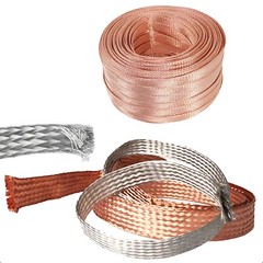 Flat Pure Copper/Tin plated Braid Cable Copper Braid Wire Ground Lead 2.5-120mm²
