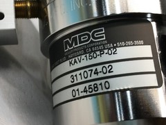 AMAT 3870-01450 Valve Right Angle With Magnet SW NW40, MDC KAV-150-P-02, 128419