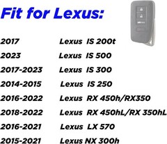 4-Button Key Fob Case for Lexus AWD 300 200t 250 500 350h 350 450h Model: Pink