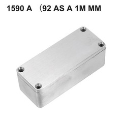 Effect Aluminum Box Metal Electric Case Instrument,Silver Enclosure Project Box