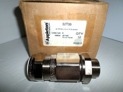 ⭐NEW⭐ Appleton 32T35 Cable Gland T3 Series Brass/Nickel Plated 32-TRITON