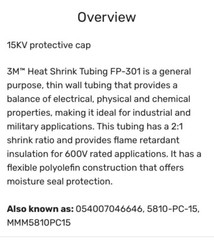 NIB 👀⚡️ 3M 200 Amp Industrial Insulated Protective Cap #5810-PC-15