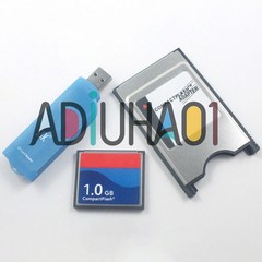Reader 128MB/256MB/512MB/1G/2G CF Compact Flash Card+CF-PCMCIA Adapter+SSK
