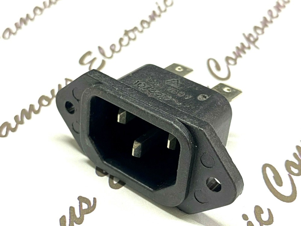 1pcs – SWITCHCRAFT EAC311 10A 250V AC MALE RECEPTACLE AMOUNT IEC INLET SOCKET