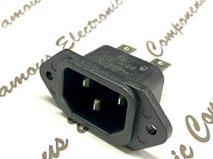 1pcs – SWITCHCRAFT EAC311 10A 250V AC MALE RECEPTACLE AMOUNT IEC INLET SOCKET