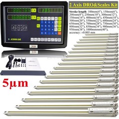 2 Axis DRO Digital Readout Linear Scale For Milling Lathe Machine High Precision