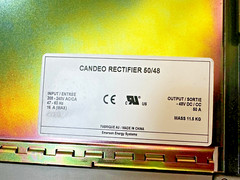 EMERSON AP5C70AC CANDEO RECTIFIER 50/48 INPUT 240VAC OUTPUT 48VDC 50AMP TESTED