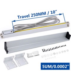 2Axis Digital Readout DRO Display Linear Glass Scale 250*1000mm Bridgeport Mill