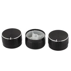 3pcs Metal Shell Potentiometer Pot Rotary Control Knob for 6mm Dia Shaft