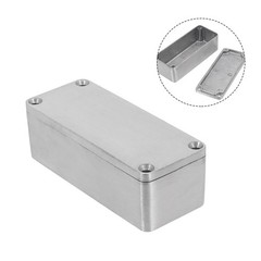 Effect Aluminum Box Metal Electric Case Instrument,Silver Enclosure Project Box