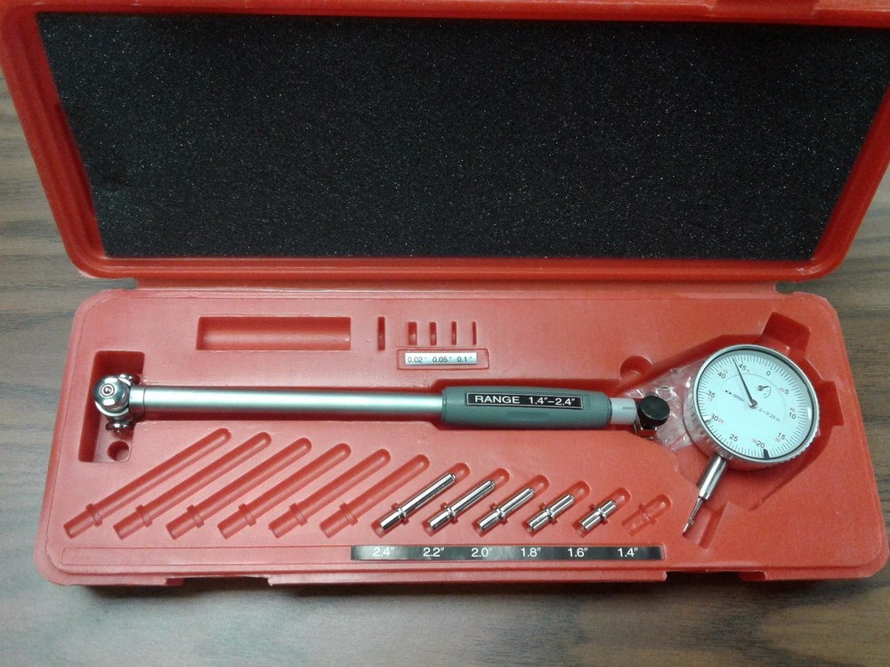 1.4-2.4″ Dial Bore Gage Set,0.0005″ Grad. Part# 713-755–NEW