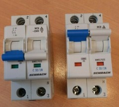 SCHRACK BM017632 Miniature Circuit Breaker (MCB) C, 32A, 1+N, 10kA BS0 C32/1N