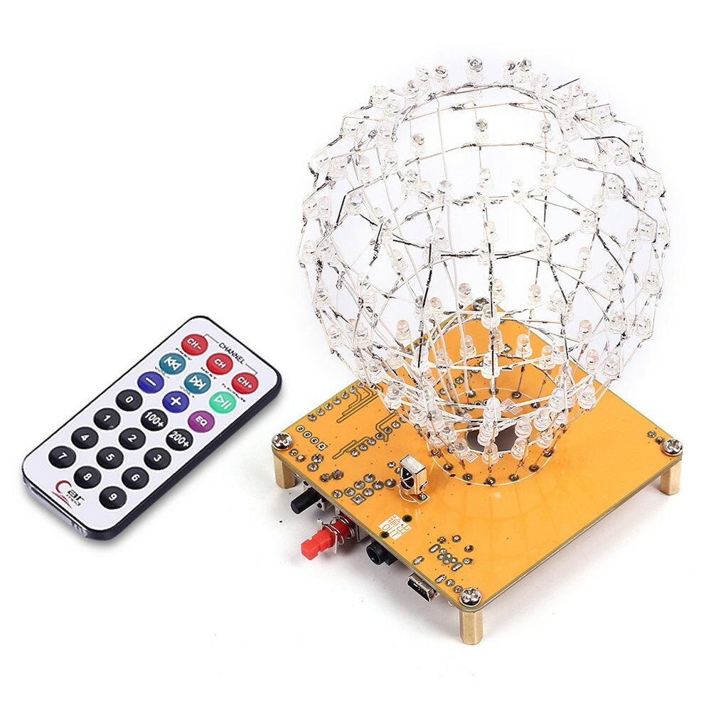 LED Cubic Ball DIY Kit 3mm RGB LED Light Cube Cubic Ball Creative Electronic Kit