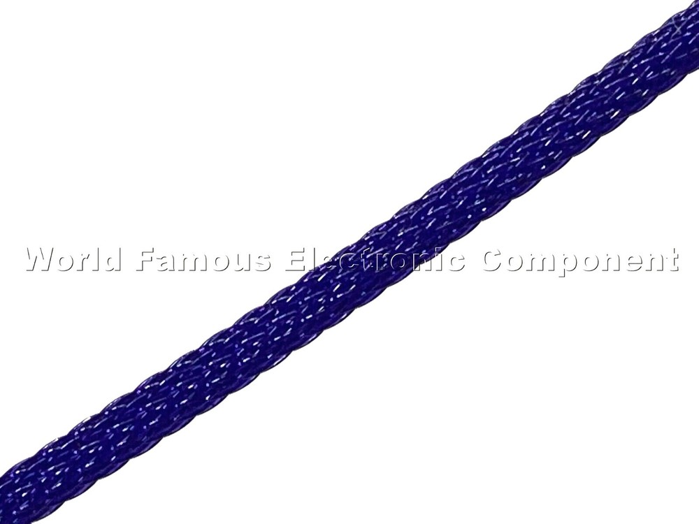1/8″ , 1/4″ Dark Purple PET flex braided expandable sleeving – Made in USA