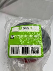 GearIT 0 Gauge CCA Ground Wire (25FT Each Black and Red) GI-GRD-0G-CC-25F-BR