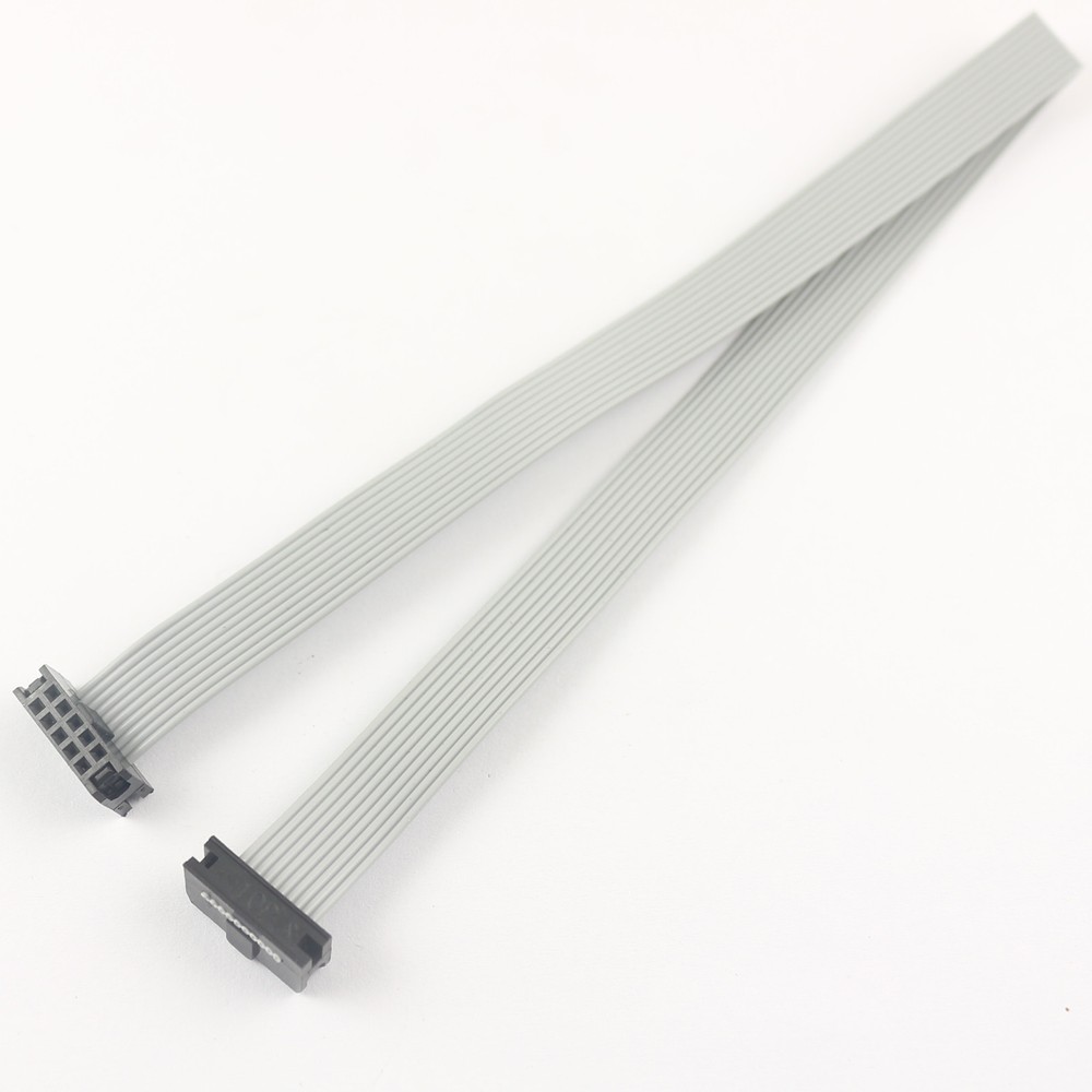 2Pcs 2mm Pitch 2×5 Pin 10 Pin 10 Wire IDC Flat Ribbon Cable Length 30CM