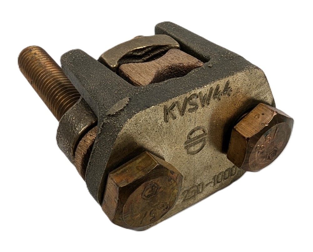 Burndy KVSW44 OKLIP Mechanical Connector with Spacer Bar 500-1000 kcmil Run NEW