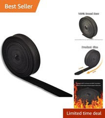 High-Temp Fiberglass Heat Sleeve for Spark Plug Wires – 5FT x 1/4″ Protection
