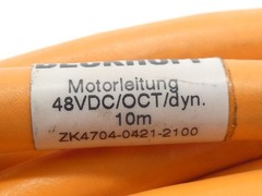 Beckhoff ZK4704-0421-2100 Servo Motor Power Connection Cable 10M 48VDC – NEW …