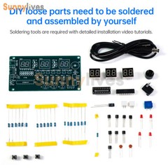 6-bit LED Digital Electronic Clock DIY Kit 51 Microcontroller Circuit Board Kit