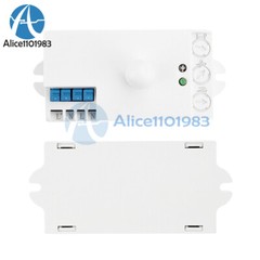 DC12-24V AC110-240V 5.8GHz Microwave Radar Sensor Body Motion HF Detector Switch