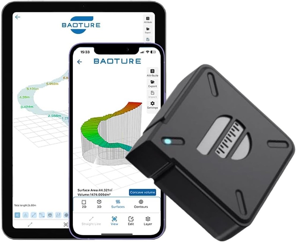 BC Motion Measuring Tool: 3D Mapping, Area/Perimeter Measure for Construction